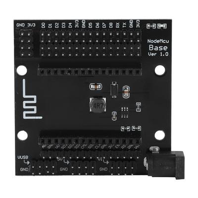 NodeMcu Lua Schwarz Metall ESP8266 WIFI Entwicklung Platte Basis Expander Board Basis