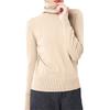 Women's Casual And Fashionable Knitted Pile Collar Solid Color Long Sleeved Top