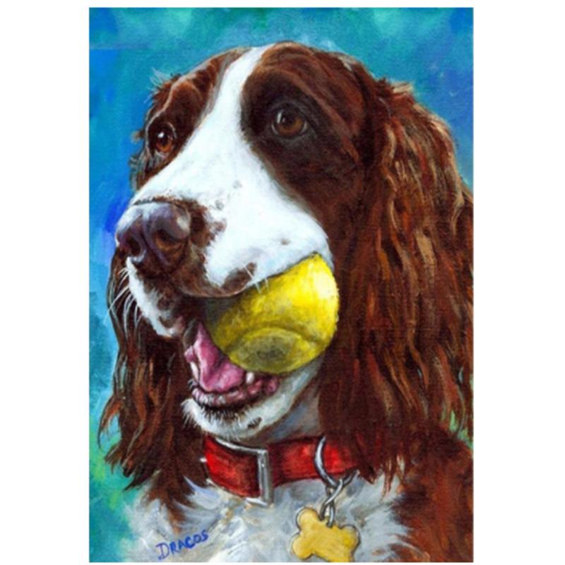 5D DIY Diamond Painting Cute Dogs Diamond Embroidery Cross Stitch Kit Full Rhinestone Mosaic Home Decor