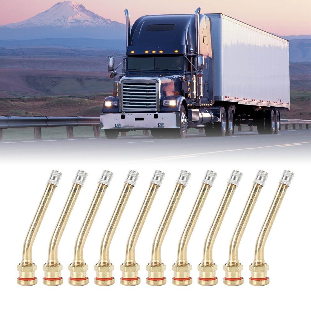 20PCS With Rubber Seal Valve Stem Copper Air Tire Valve Professional Tire Valve Stem Truck Trailer V3-20-5