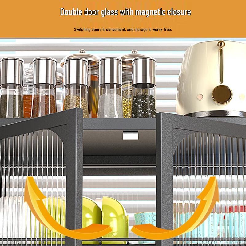 Beifu 3-Tier Carbon Steel Countertop Kitchen Storage Rack