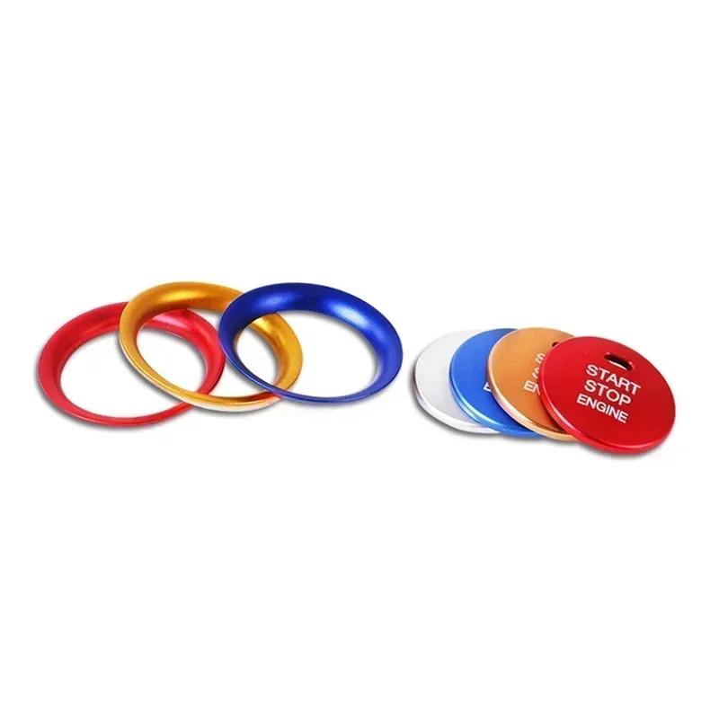 Car Interior Ignition Key Ring Cover Sticker For Mazda CX5 CX3 Axela Atenza Engine Start Stop Switch Button Trim Accessories