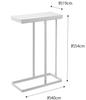 Yamazaki Tower Slim Trash Can with Lid, 45L, White, Approx. 19cm W x 40cm D x 54cm H, Easy-to-Remove Garbage Bags, Product Code: 5838