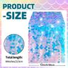 Mermaid Tail Scales Table Runner 12 x 84 Inches - Glitter Holographic Sequin Cover for Ocean Under The Sea Party Decorations and Supplies (1)