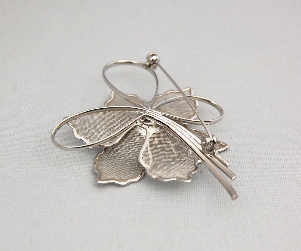 Flower design Akoya pearl pearl brooch ABR543 [enyapearl] brooch,