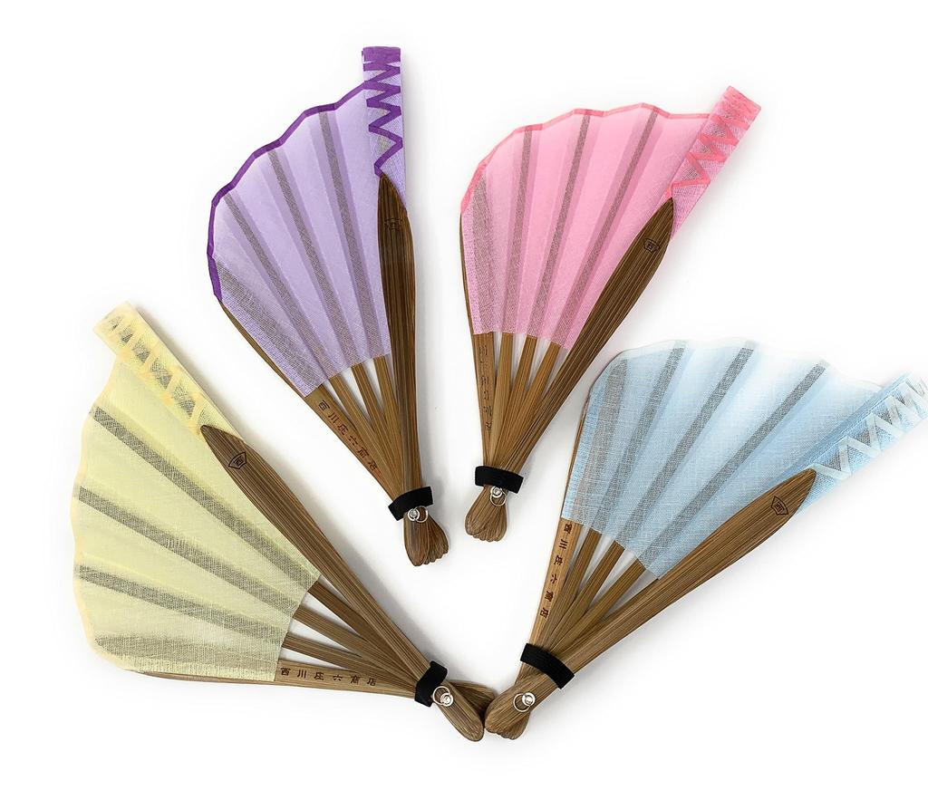 BOUDAI Japanese Pattern Goods Soft Folding Fan Sakura - -