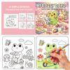 24 Sheets for Stress Relief, Warmth and Comfort, Coloring Picture Books, Cute Pets, Frogs, Cartoon Graffiti Coloring Books