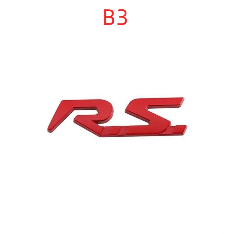 3D Car Metal  RS Line Logo Decals Emblem Badge Sticker For Logan Clio Megane 2 3 4 Kangoo Koleos Captur Twingo Duster