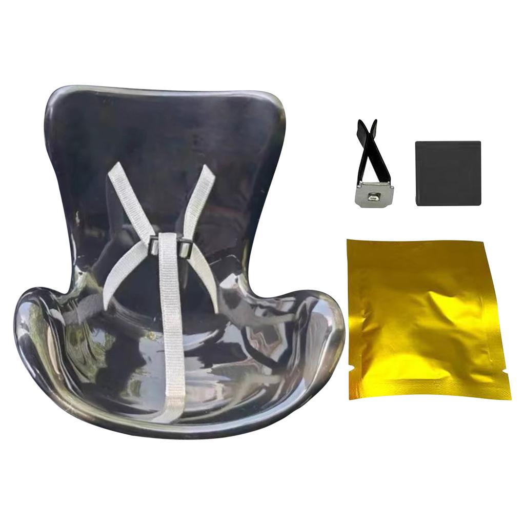 Autodekorationen, Autositz für Puppen, pelziges Kissen, lässt sich mit einem Sitz am Auto befestigen, inklusive Sitzbein für die Anzeige auf dem Schreibtisch