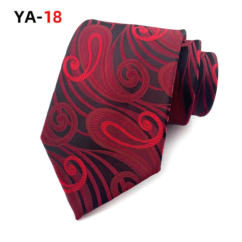 Cozy Up 3,15"(8 cm) Modische gestreifte Paisley-Krawatte für Herren, karierte Blumenkrawatte für Hochzeit