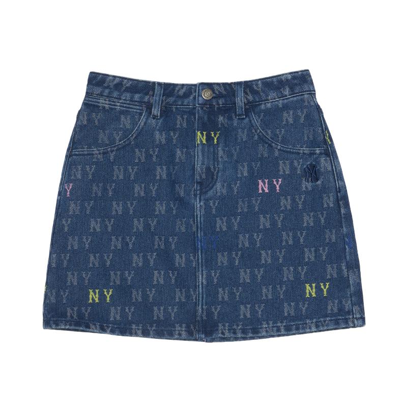 

New MLB Denim Short Skirts Women s New York Yankees/Indigo 3FDSM0654 S