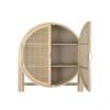 Buffet naturel mdf bois de paulownia (90 x 40 x 160 cm)