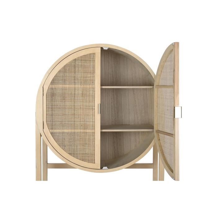 Buffet naturel mdf bois de paulownia (90 x 40 x 160 cm)