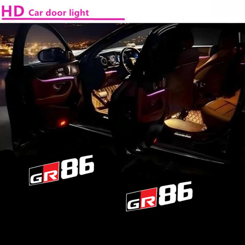 WFCA9 2pcs AE86 LED Car Door Logo Projector Light For Toyota AE86 GT86 FT86 GTS Car Styling AE86 Welcome Light Toyota Courtesy Light