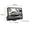 HD Car DVR 2/3 Camera Lens 4.0 Inch Rearview Mirror Dash Cam Camera Video Recorder Stream Media Player
