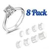 8 Pack Ring Guards for Loose Rings Ring Adjuster Fit Any Rings, Fits Bands 1-10mm, Invisible Design for Women and Men