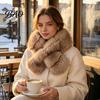 Warm Neck Gaiter for Autumn Faux Mink Wrap Scarf Women, Double-Sided Plush Warmer, Formal Evening Thick Winter Fur Collar, Luxury Soft Stylish Outfit