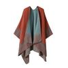 Ethnic Style Shawl Summer Outer Wear Women's Large Shawl Cape Cloak High-end Knitted Scarf
