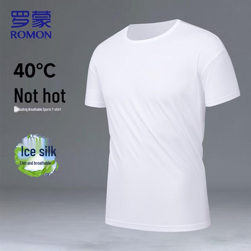 ROMON Men s Ice Silk Quick-Dry Sport T-Shirt M