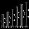 Sada skleněných akváriových podavačů trubicových misek Vysoce průhledná silná přísavka Akvarijní miska Rybí krevety