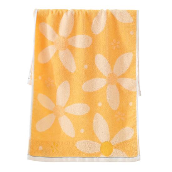 Floral Bath Towel Cotton Soft Absorbent Hand Towel Fast Drying Washcloth Bathroom Towel for Face Spa Kitchen Gym Hotel