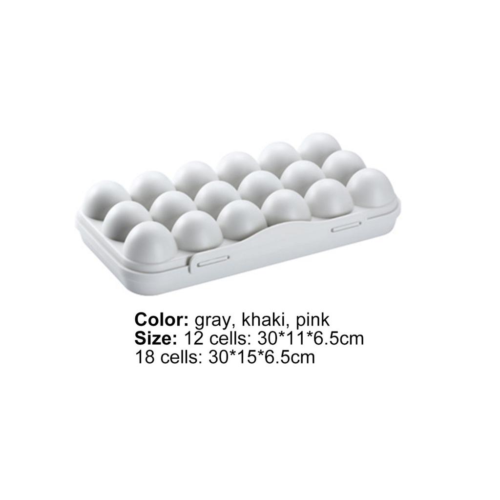 Useful Well Protect No Burrs PP Temperature Resistant Egg Storage Box for Home Egg Box