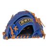 ZETT Youth Softball Ground Royal Blue X Oak Size M Heights BJG762640 Glove, Hero, All-Around, Right-Handed Throw, Brown, (For 130-145cm),