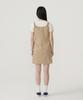 Covernat Woman Shirred Cargo Sleeveless Dress Beige