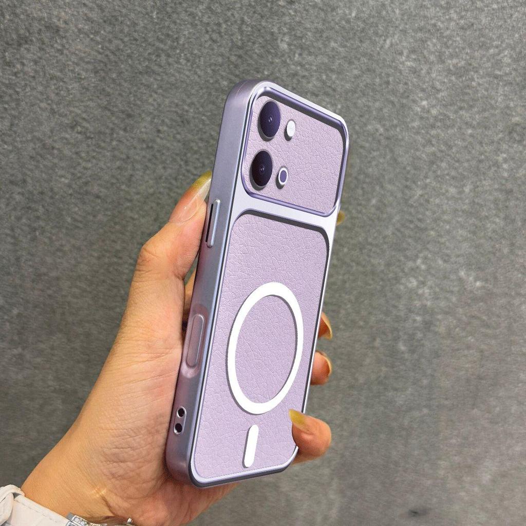 Metallic Finish Magnetic TPU Phone Case for Vivo Y21 5G,Y11d,Y05 Shockproof Matte Soft Cover