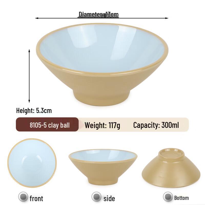 10-Pack Melamine Small Bowls