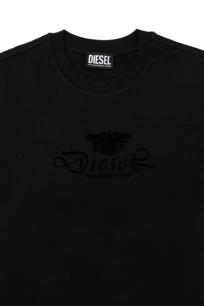 A17707RHERA 900 Black S [Diesel] Women's T-shirt T-REG-FLOWER