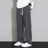 Men's Ice Silk Wide-Leg Pants, Summer Thin Style, 2026 New Versatile Floor-Length Straight Casual Trousers