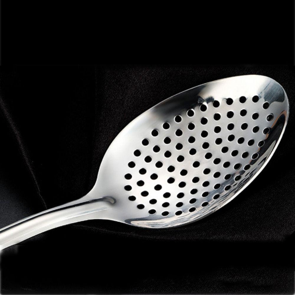 Thickened Household Stainless Steel Nooodle Spoon Deep-Fried Colander Colander Spoon Skimmer Scoop