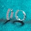 925 Sterling Silver Moissanite Earrings: Gold-Plated Ear Cuffs In European and American Style