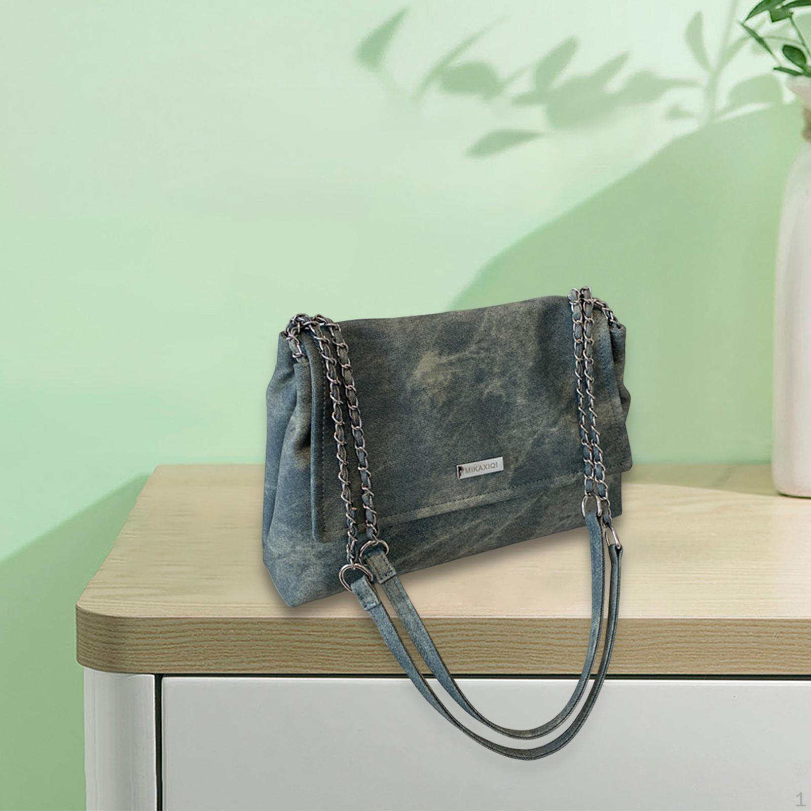 Шикарная женская сумка через плечо для работы и путешествий синий 1454₽