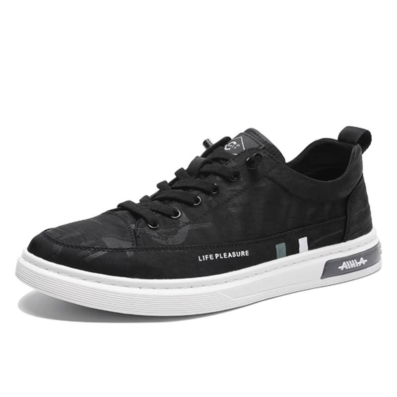 Qianbaidu Men s Slip-On Canvas Casual Shoes 41 чёрный