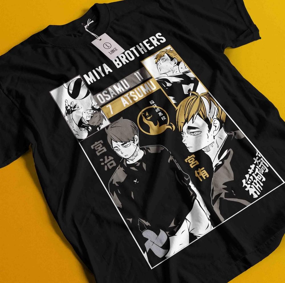 

Haikyuu Shirt Shoyo Hinata Tshirt Kageyama Tsukishima Anime Kuroo Kenma T-Shirt S
