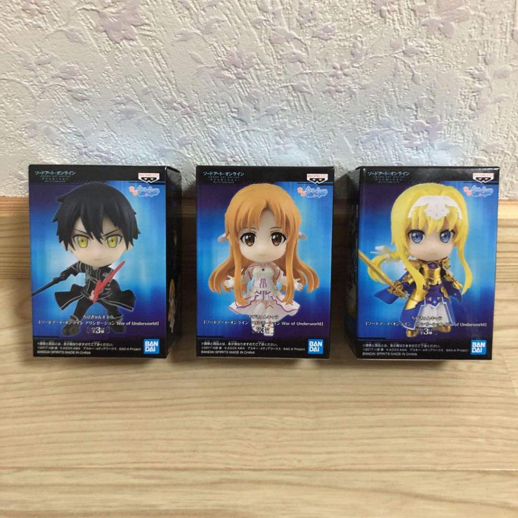 Chibikyun Chara Sword Art Online Alicizace War of Underworld Všechny 3 typy