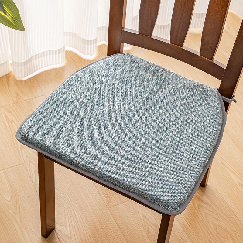 Universal Cotton-Linen Horseshoe Dining Chair Cushion - Breathable, Non-Slip, Versatile Seat Pad Horseshoe 43x40, Suitable for Dining Chair
