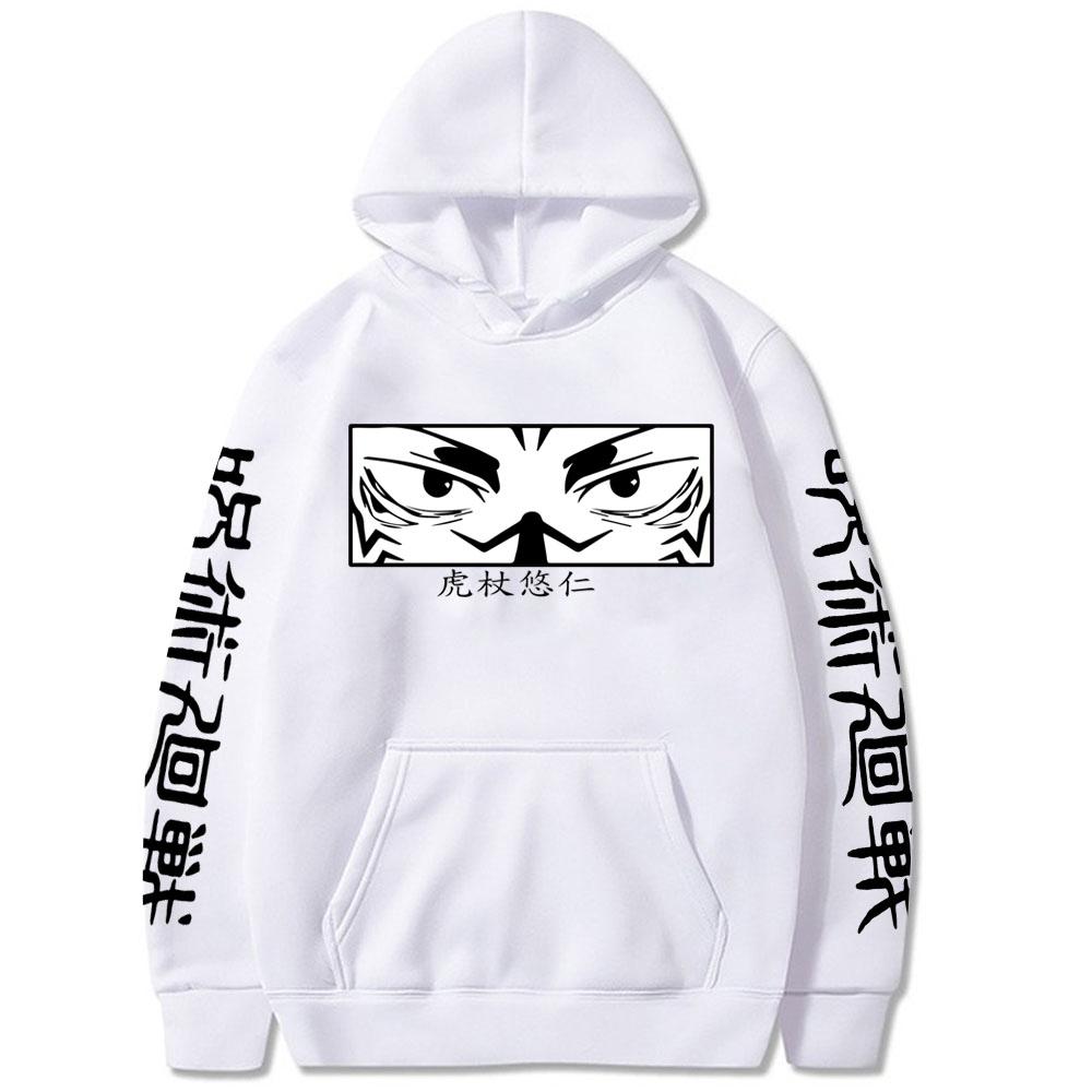 Jujutsu Kaisen Graphic Printed Hoodies Vintage Oversized Hooded Sweatshirt Long Sleeves Hoodie Men Women Clothes