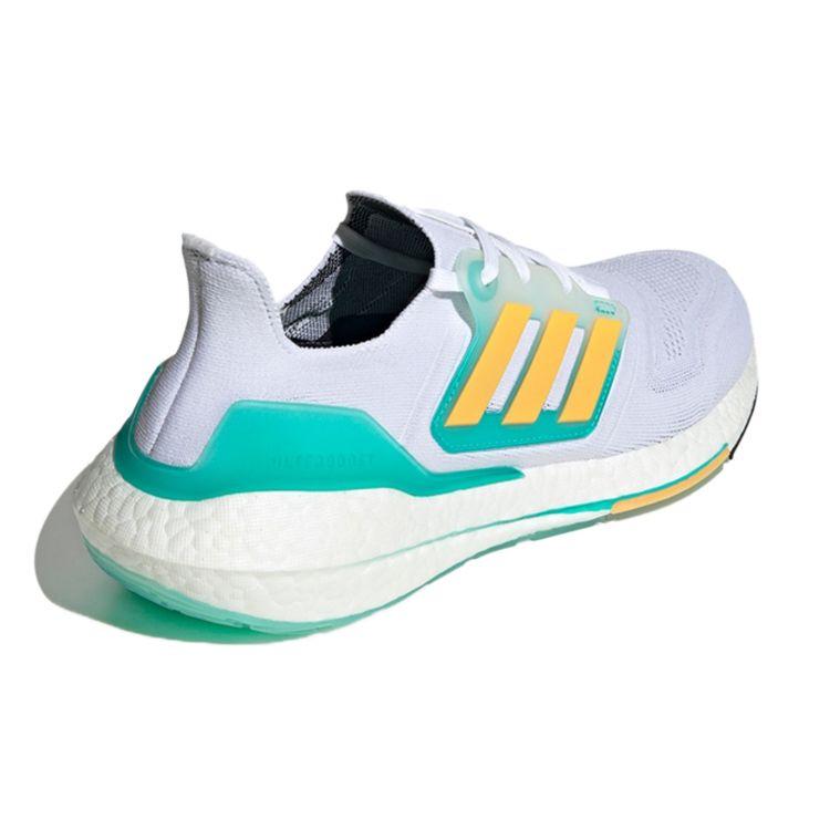 Adidas UltraBoost 22 White Mint Rush Men Sneakers Cloud-White Flash-Orange GX5463