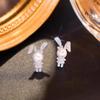 Elegant Cute Rabbit Earrings for Women - Versatile, Simple, and Fresh Accessories Inspired by Internet Celebrity Style