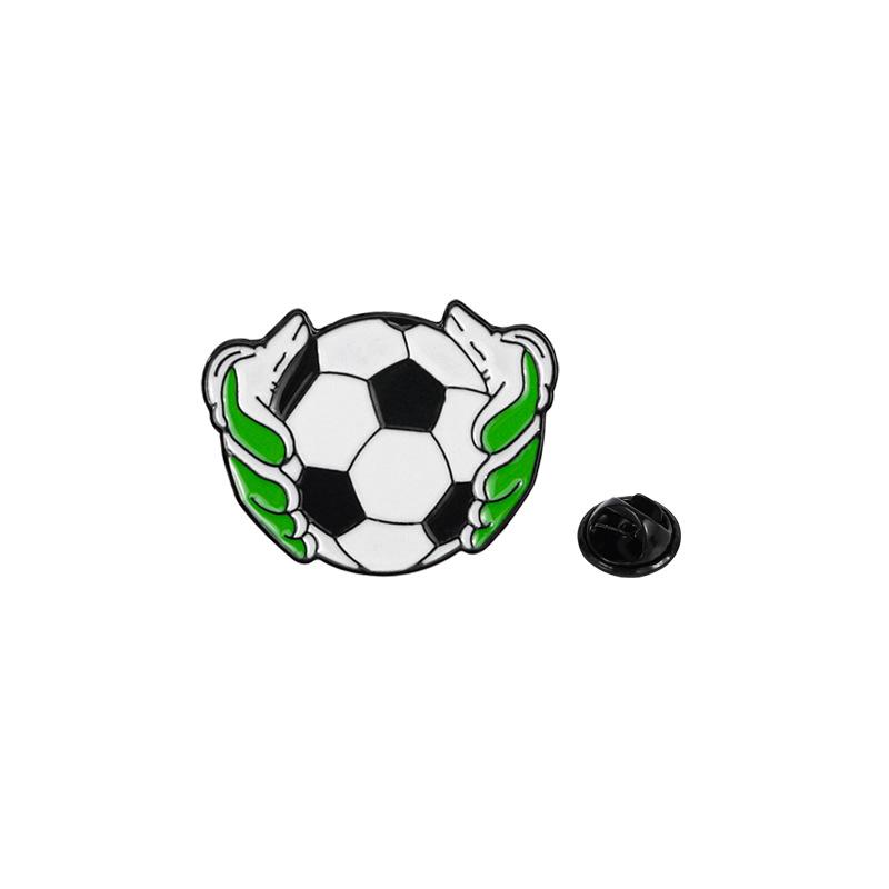 US, Canada and Mexico World Cup Football Brooch Cute Cartoon Alloy Oil Drip Personalized Backpack Accessories Sports Badges