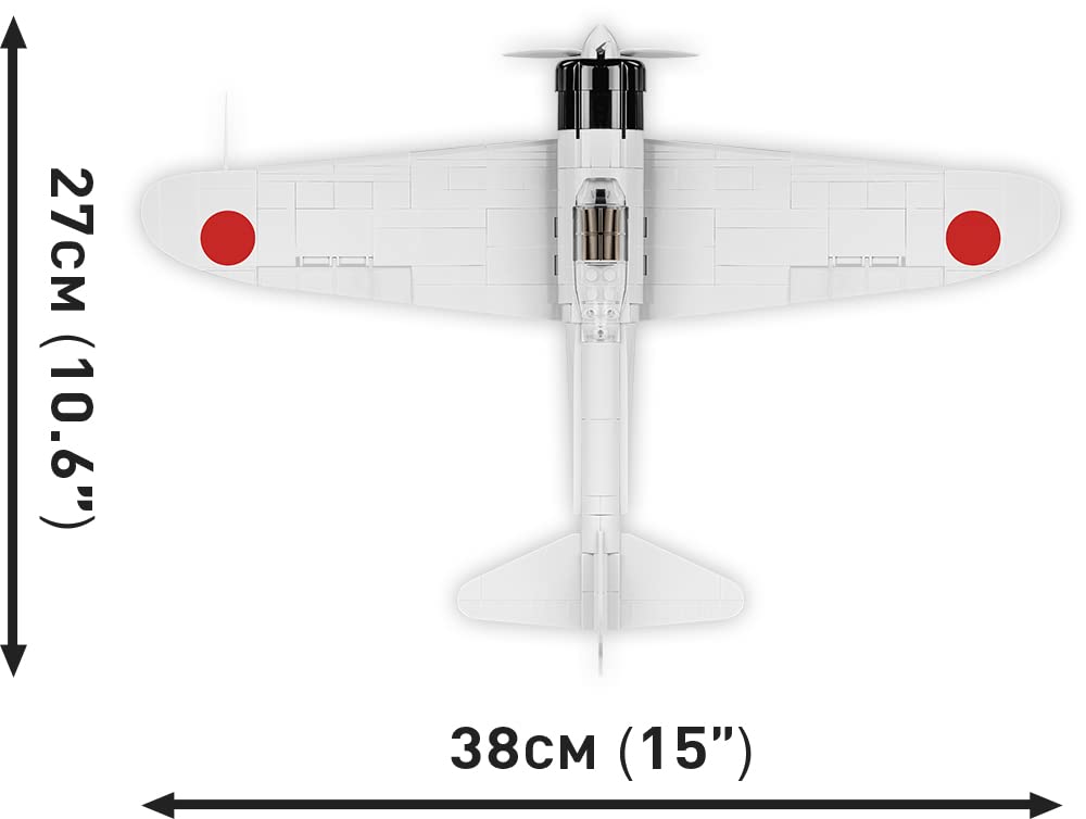 Cobi Historische Sammlung #5729 Zero A6M2 Trägergestützter Jäger (Japanische Armee) Maßstab 132