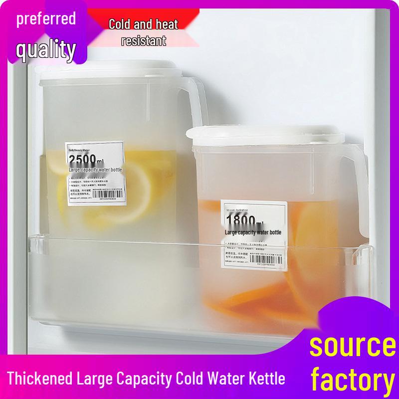 High-Capacity Heat-Resistant Plastic Cold Water Kettle for Summer Beverages.