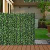 Artificial Leaf Hedge Screen Privacy Fence Panel for Garden Outdoor Indoor Decor 3M x 1M Light Green and Dark Green