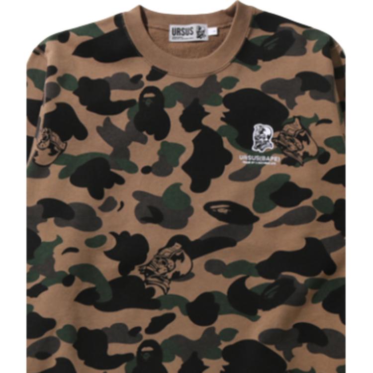 A BATHING APE Sweatshirts Men's Crew Neck Moderate 0ZXSWM11303XG