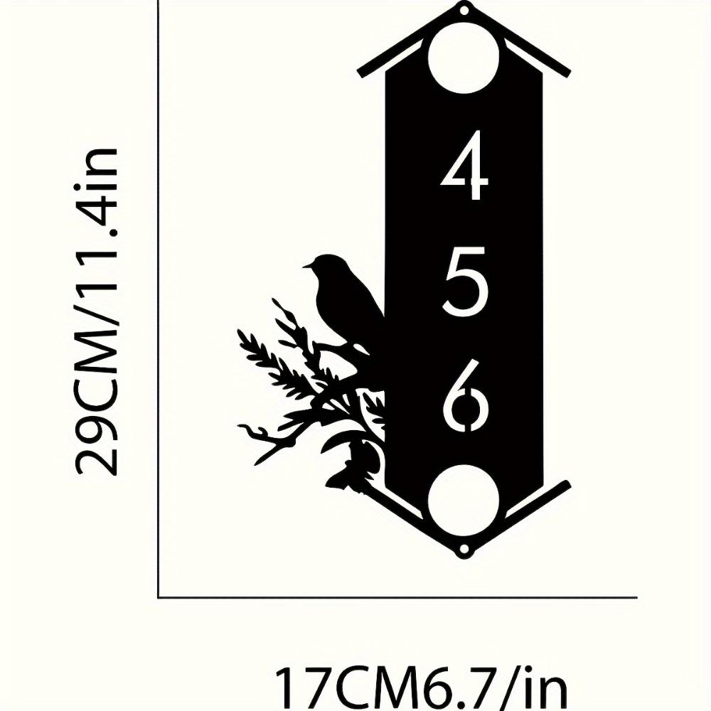 

Vintage Metal Birdhouse Door Sign Outdoor Garden Wall Art Rustic Home Decor