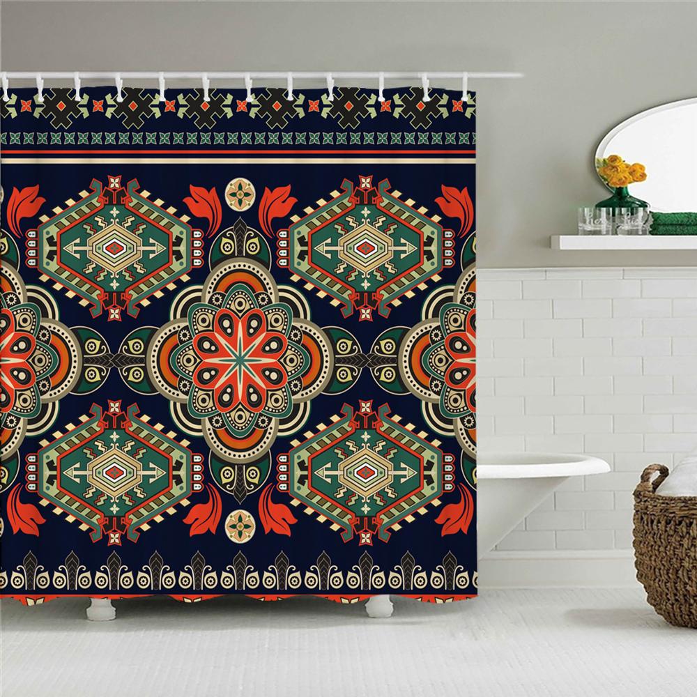 

Африканская культура занавеска для душа Декор для ванной полиэстер водонепроницаемая ткань занавеска для душа Египет Фараон экран для ванной W90xH180cm