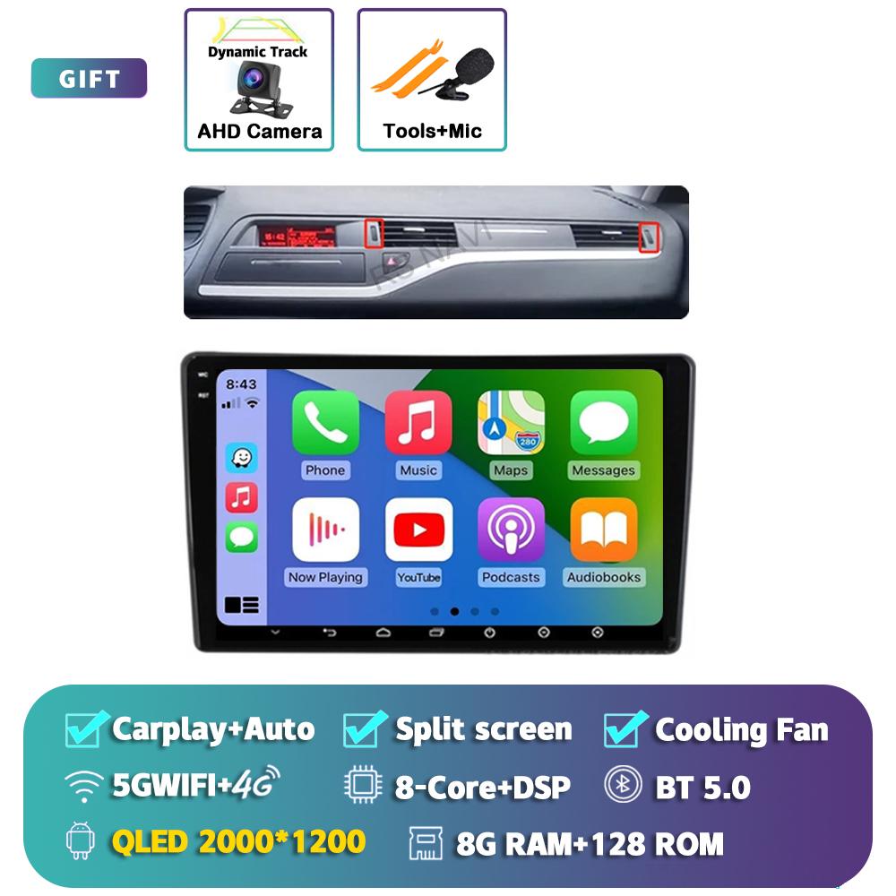 ABX2   Android 15 Carplay Car Radio Multimedia For Citroen C5 2008 2009 2010 -2017 navigation video DVD Autoradio Stereo 2din Head Unit